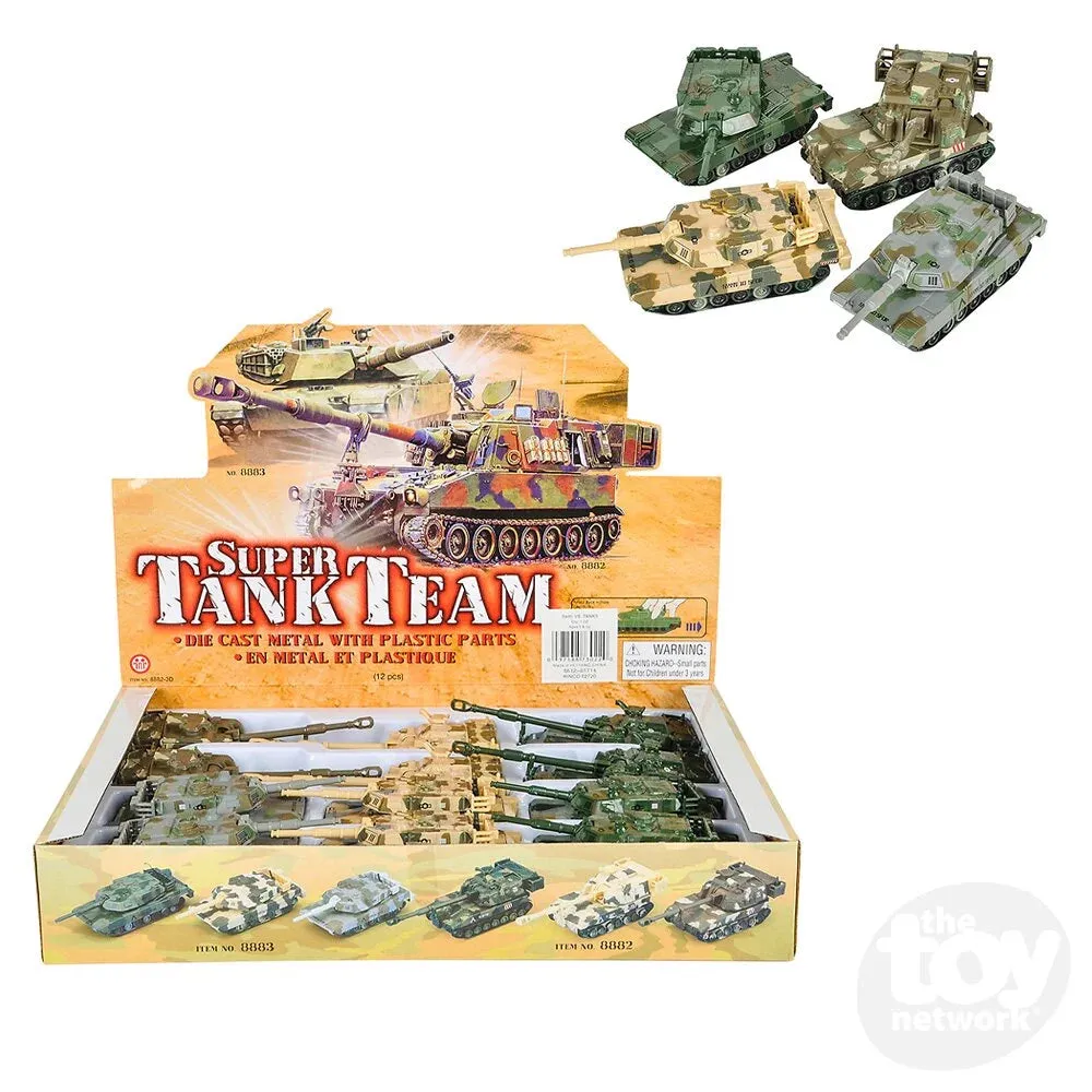 4.5" Die-Cast Pullback Tank