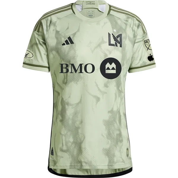 adidas LAFC Authentic Denis Bouanga Away Jersey w/ MLS   Apple TV   Ford Patches 24/25 (Magic Lime)