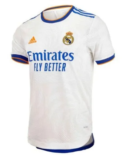 Adidas Men's Real Madrid 21/22 Authentic Home Jersey