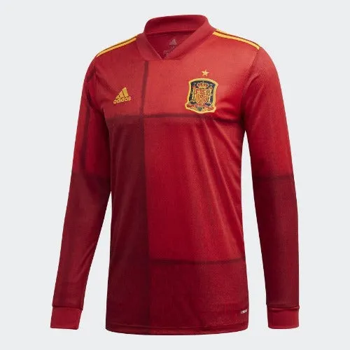 Adidas Men's Spain Home 2020 Long Sleeve Jersey