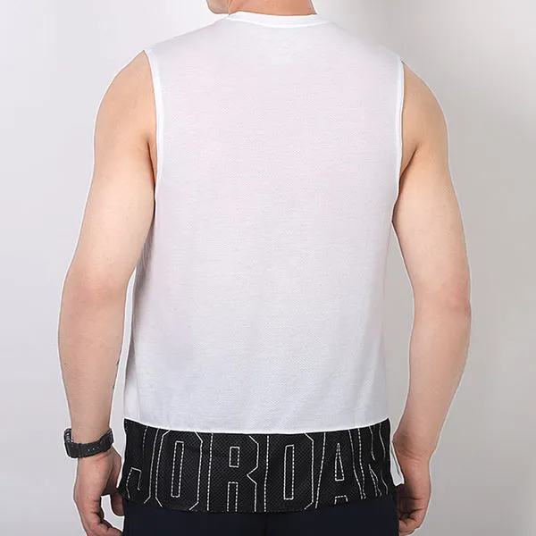 Air Jordan Basketball Training Sports Sleeveless Vest White