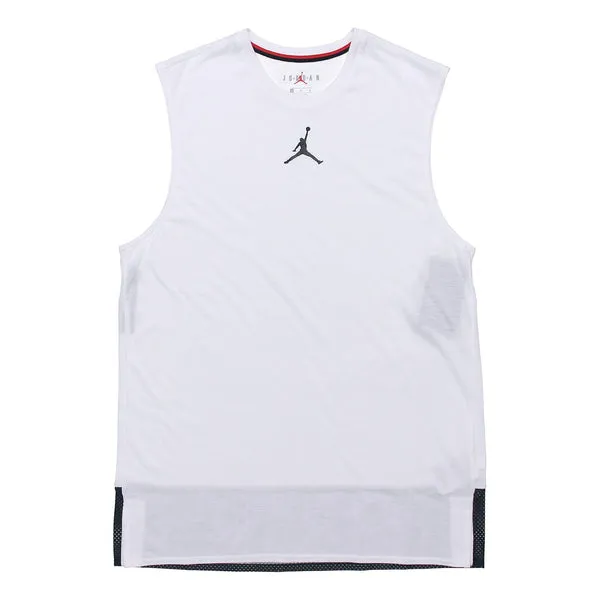 Air Jordan Basketball Training Sports Sleeveless Vest White