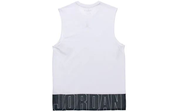 Air Jordan Basketball Training Sports Sleeveless Vest White