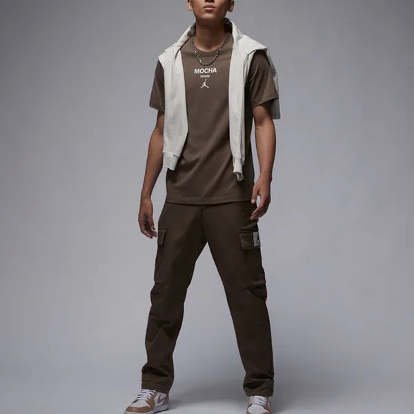 Air Jordan MOCHA Logo T-Shirt 'Brown', Brown