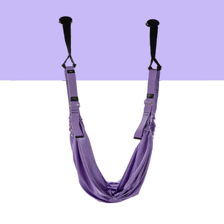 Air Split Leap Stretch Yoga Belt Inverted Stretch Splits Backbending Trainer Yoga Rope(Purple)