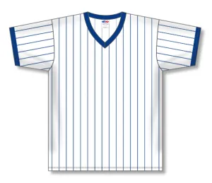 Athletic Knit (AK) Custom ZBA11-CHC6013 Chicago Cubs White Pinstripe Sublimated Baseball Jersey