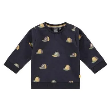 Baby Boys Sweatshirt | Navy- Caps | BABYFACE