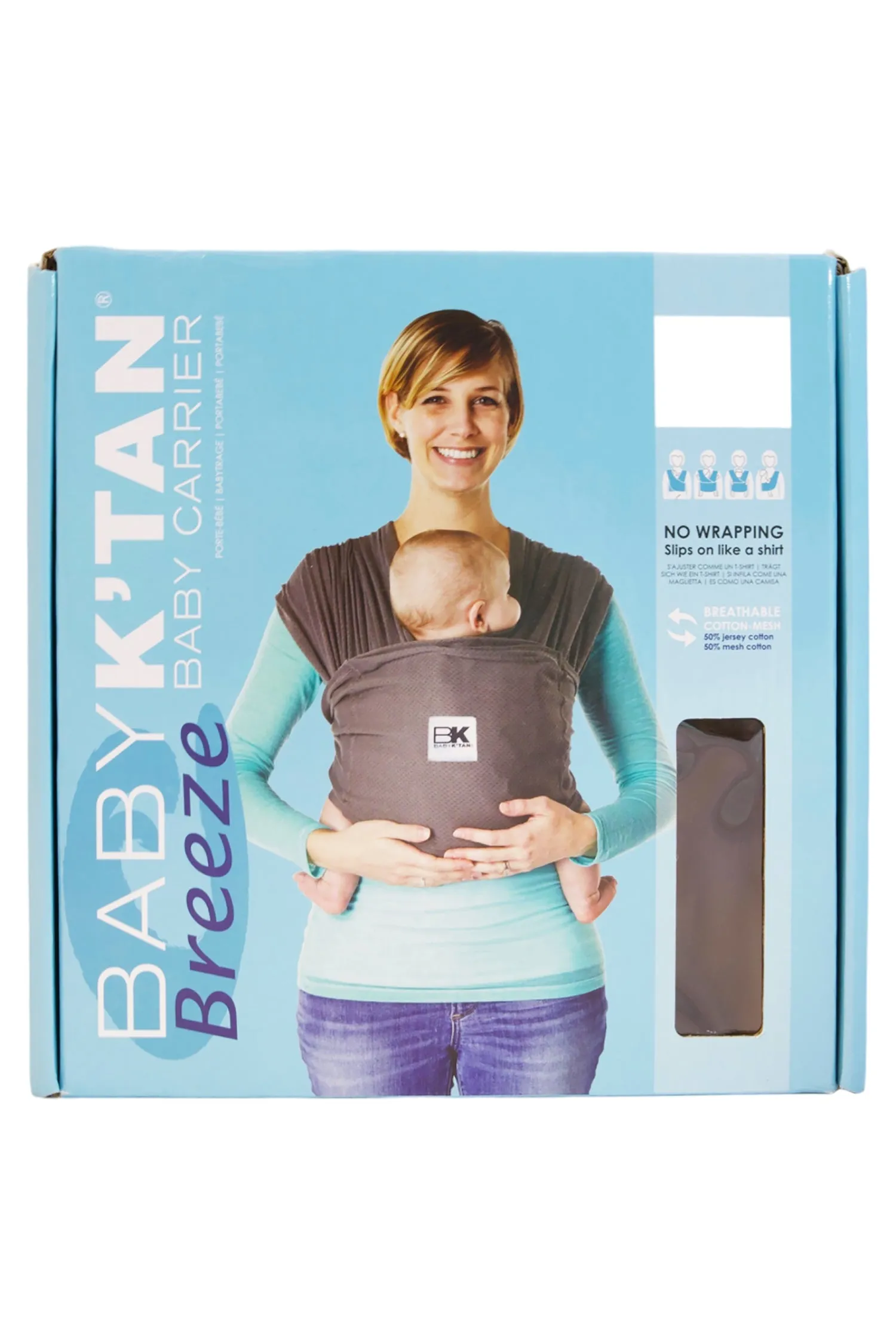 Baby K'tan Breeze Baby Carrier - Black - S