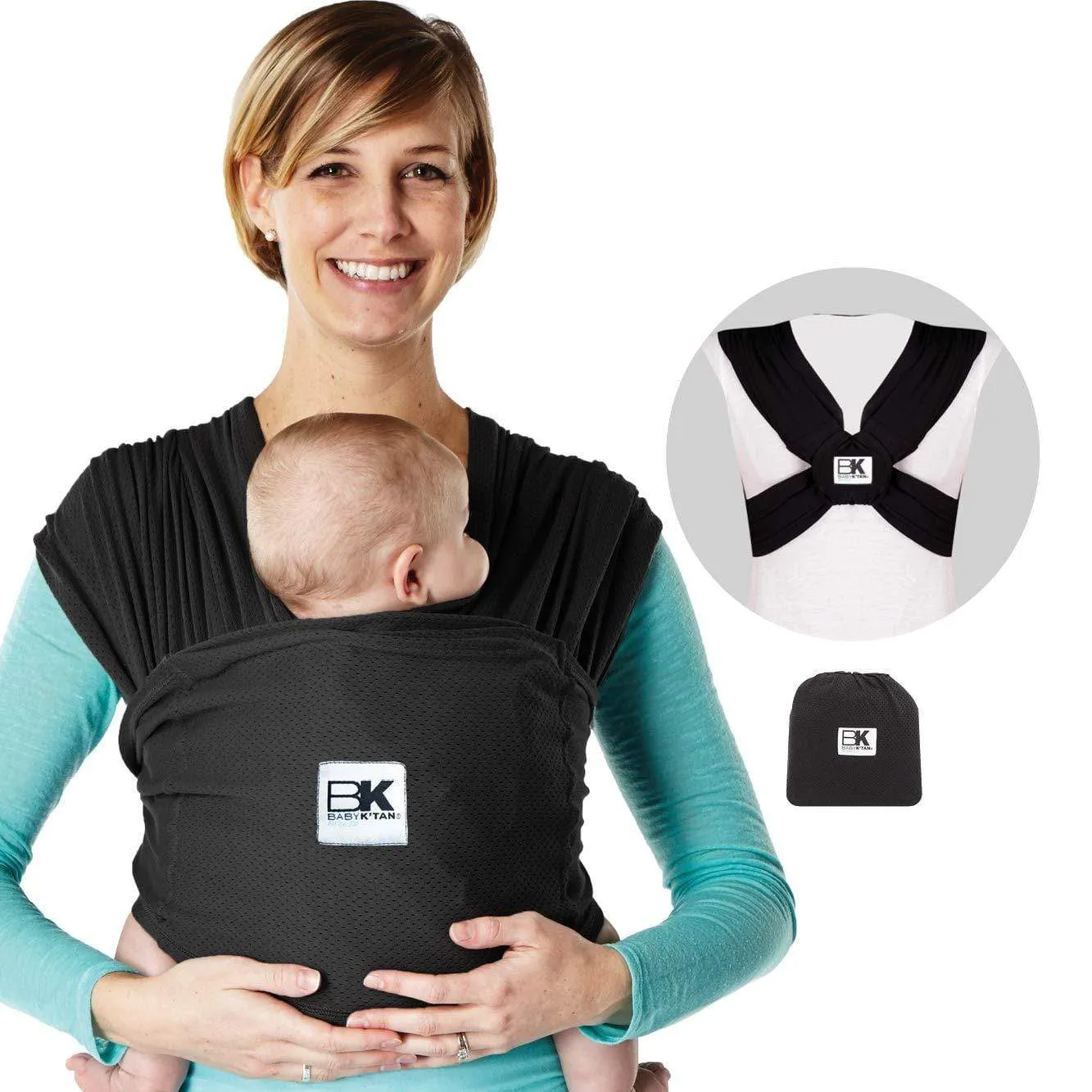 Baby K'tan Breeze Baby Carrier - Black - S