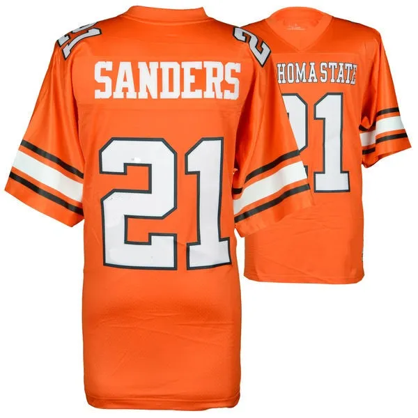 Barry Sanders Oklahoma State Cowboys College Throwback Football Jersey.