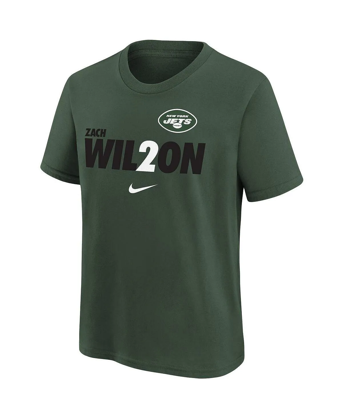 Big Boys Zach Wilson New York Jets Local Pack Player Nike T-Shirt in Green