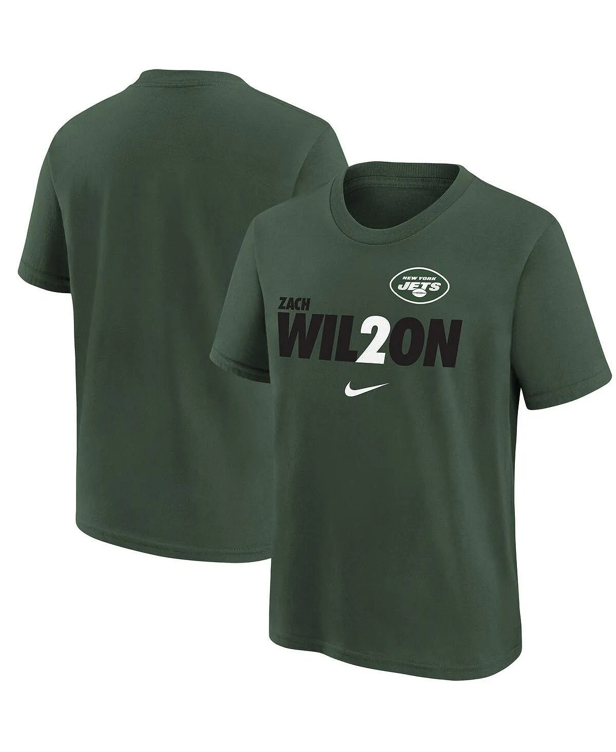 Big Boys Zach Wilson New York Jets Local Pack Player Nike T-Shirt in Green