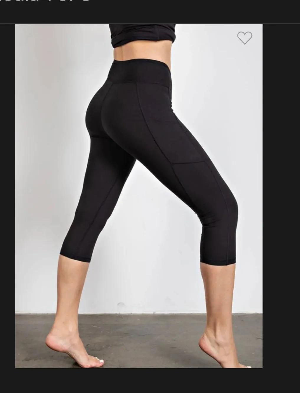 Black Capri Leggings