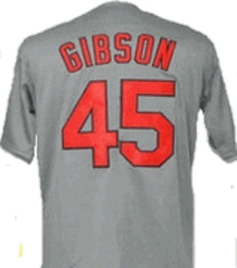 Bob Gibson Saint Louis Cardinals Throwback Road Jersey