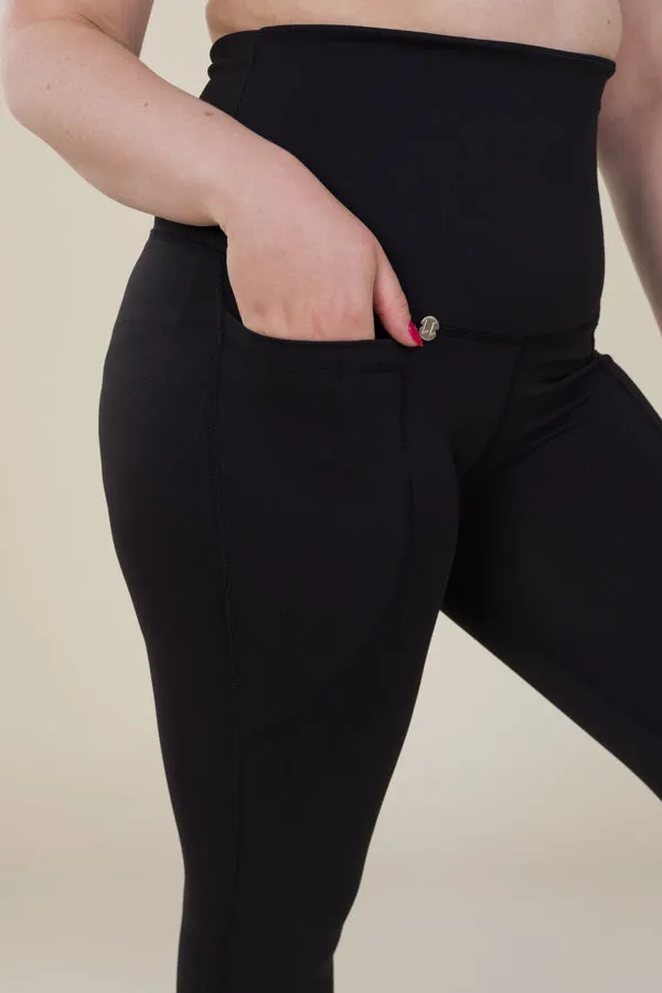 Body Sculpt Black 2 Pocket Full Leggings