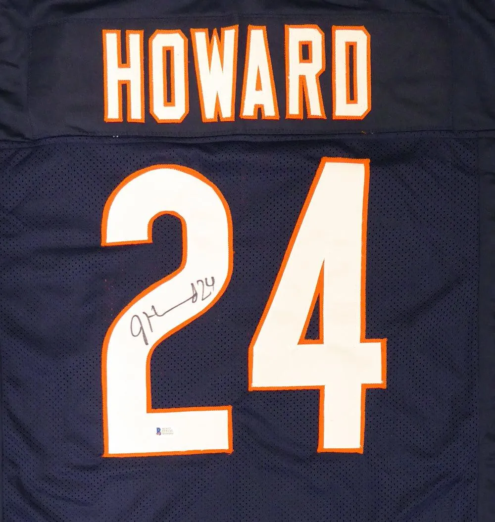 Chicago Bears Jordan Howard Autographed Blue Jersey Beckett BAS Stock #135364