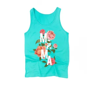 Colorful Florals - MAMA - Unisex Jersey Tank