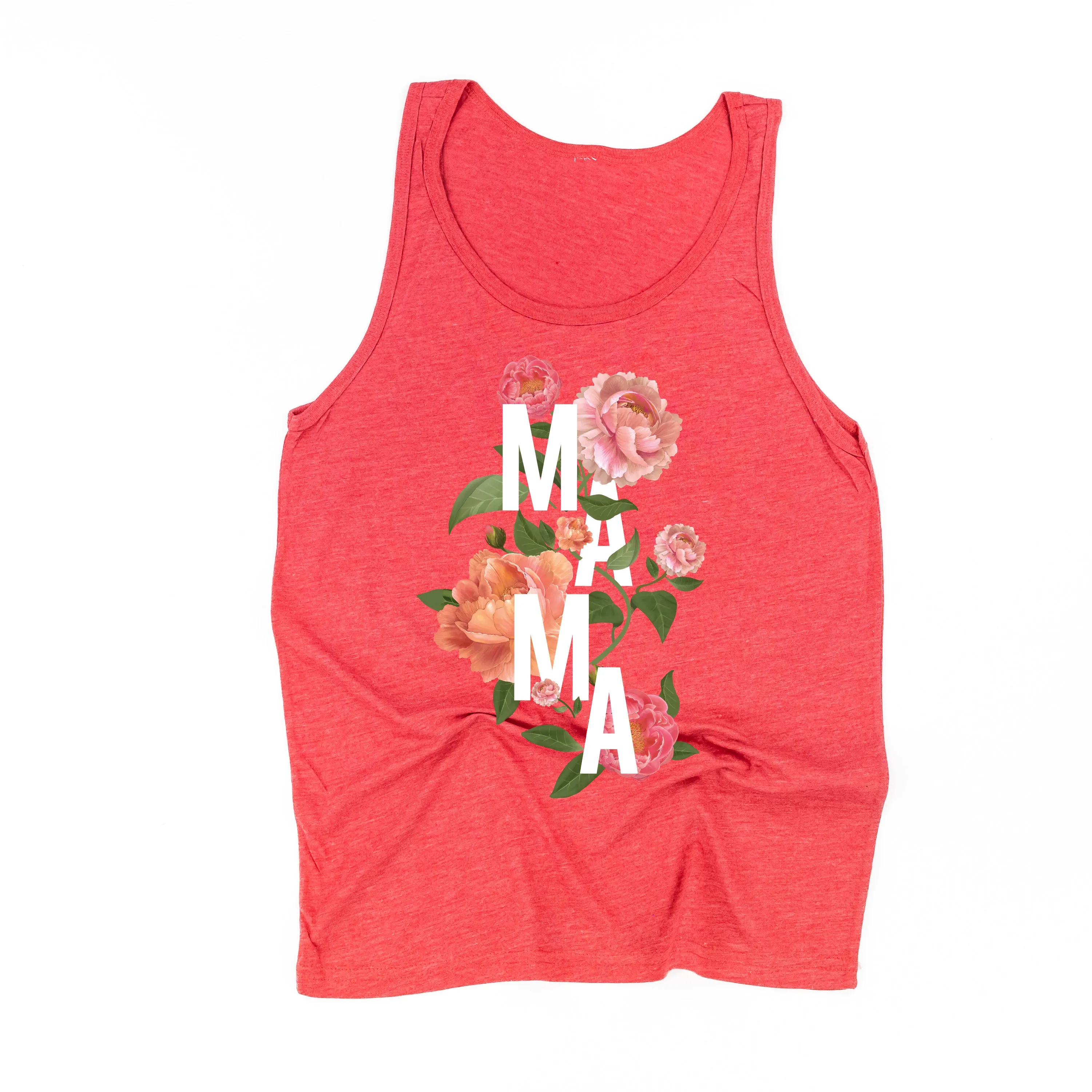 Colorful Florals - MAMA - Unisex Jersey Tank