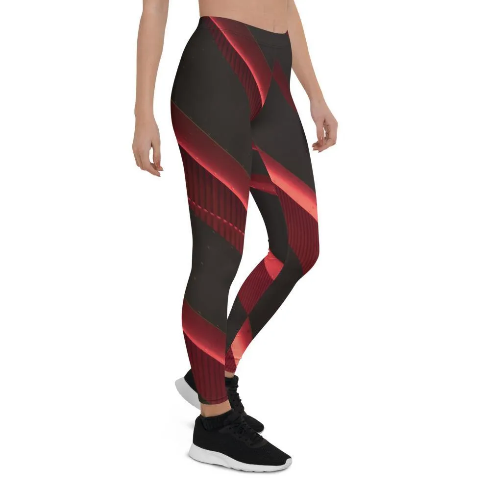 Crimson Low Waist Leggings