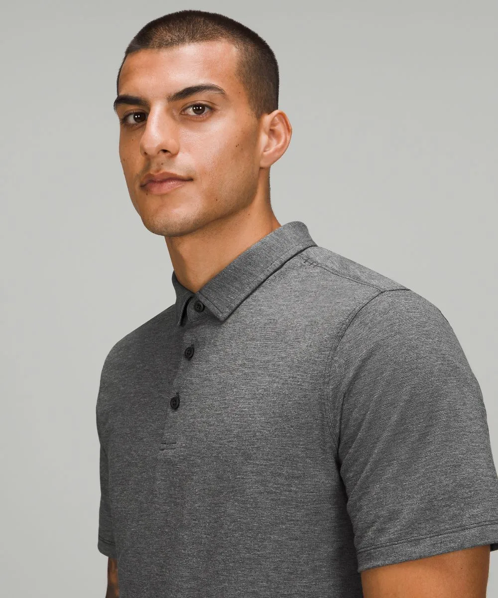 Evolution Lululemon Short Sleeve Polo Shirt, Black