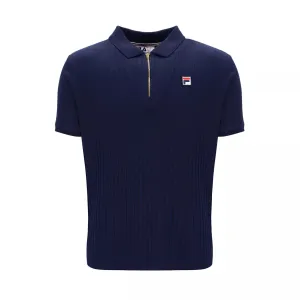 FILA Mens Retro Pannuci Slim Fit Polo