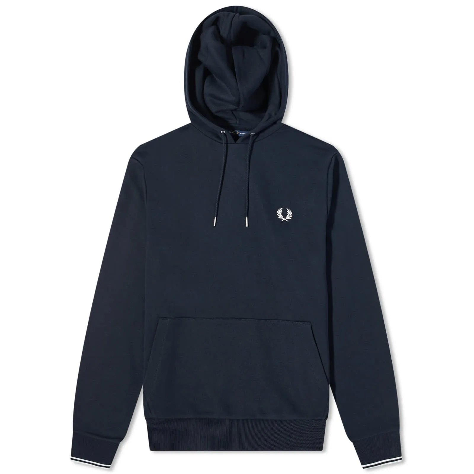 Fred Perry Tipped Popover Sweatshirt, Navy