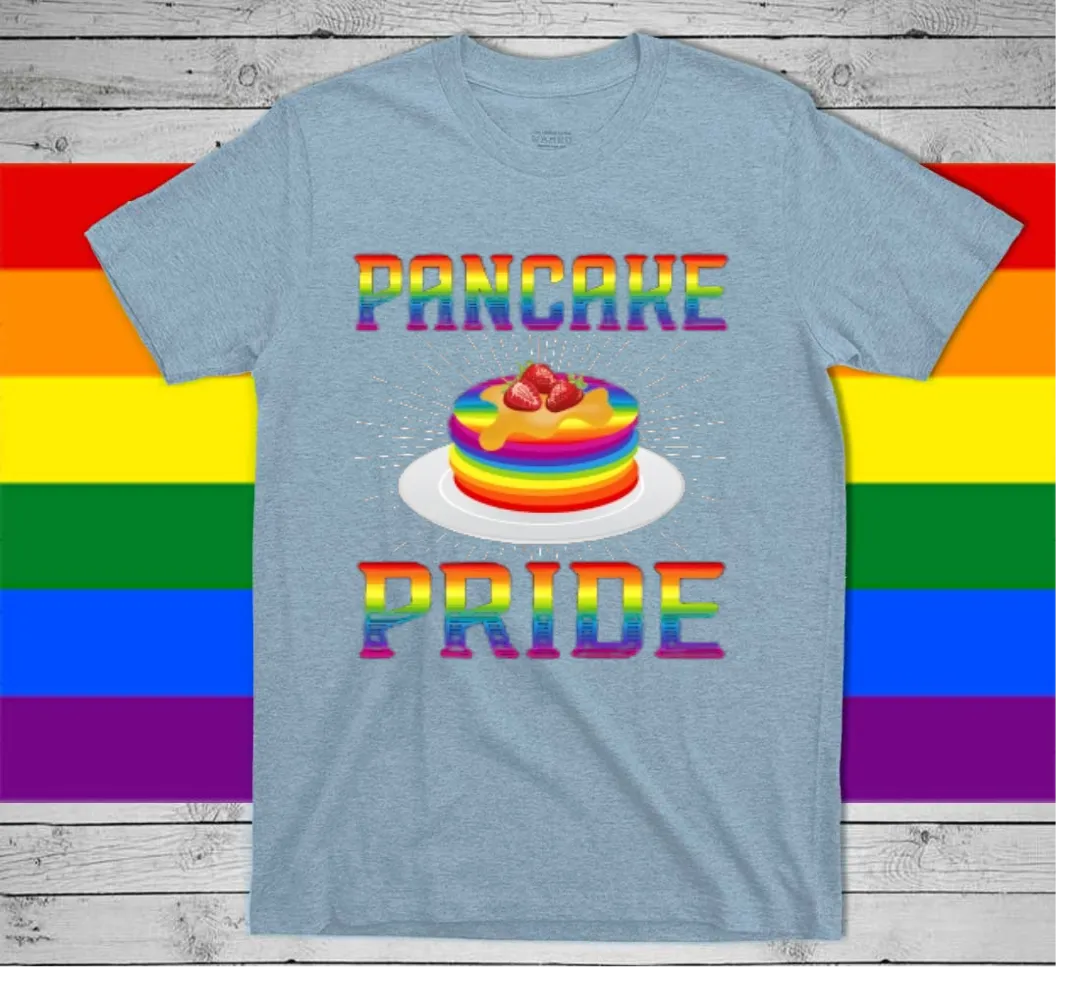 Gay Pride Shirt, Lesbian Mom Shirt, Pride Month T Shirts, Pancake Pan Pride, Gay Pride, LGBT Baking T-Shirt