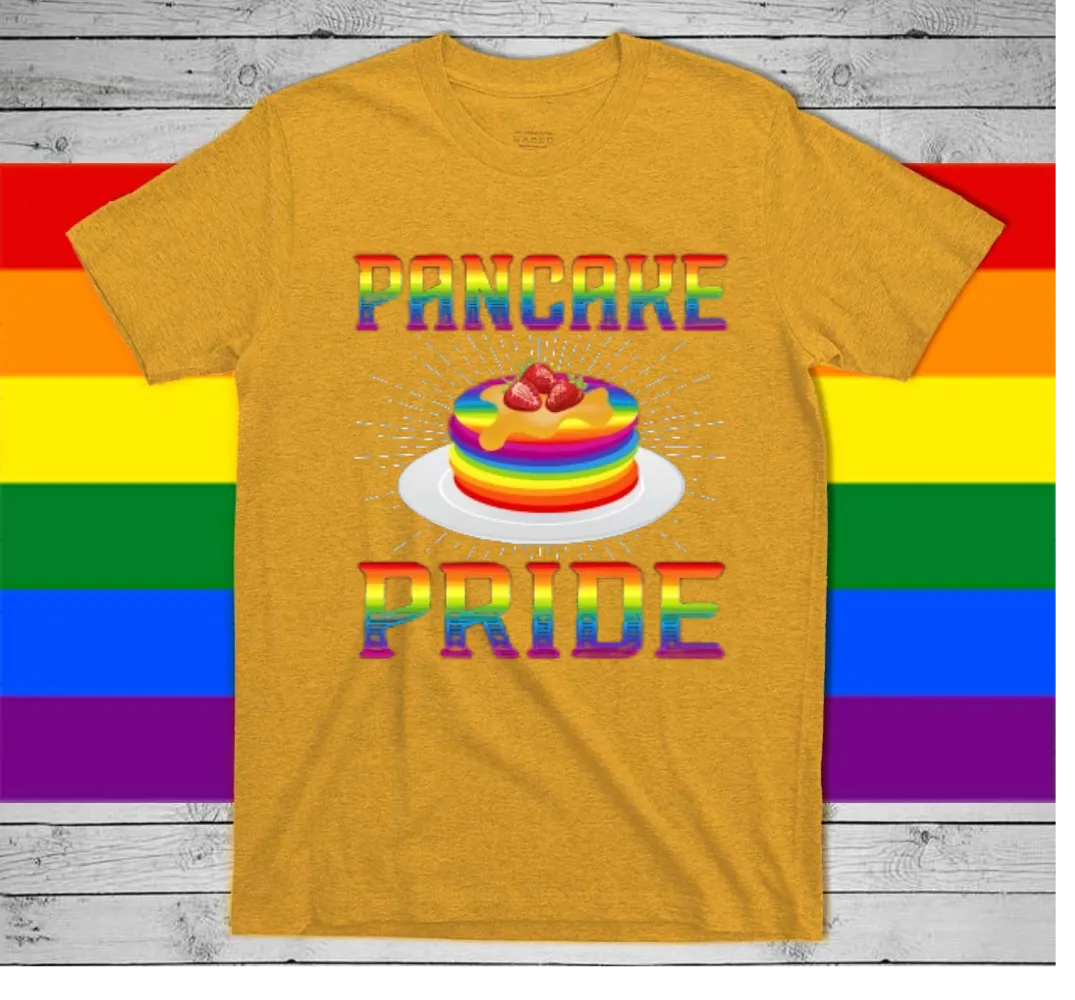 Gay Pride Shirt, Lesbian Mom Shirt, Pride Month T Shirts, Pancake Pan Pride, Gay Pride, LGBT Baking T-Shirt