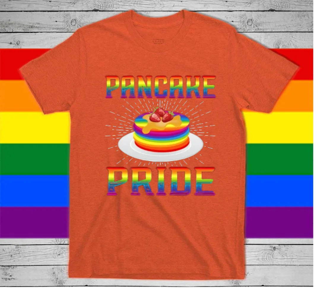 Gay Pride Shirt, Lesbian Mom Shirt, Pride Month T Shirts, Pancake Pan Pride, Gay Pride, LGBT Baking T-Shirt