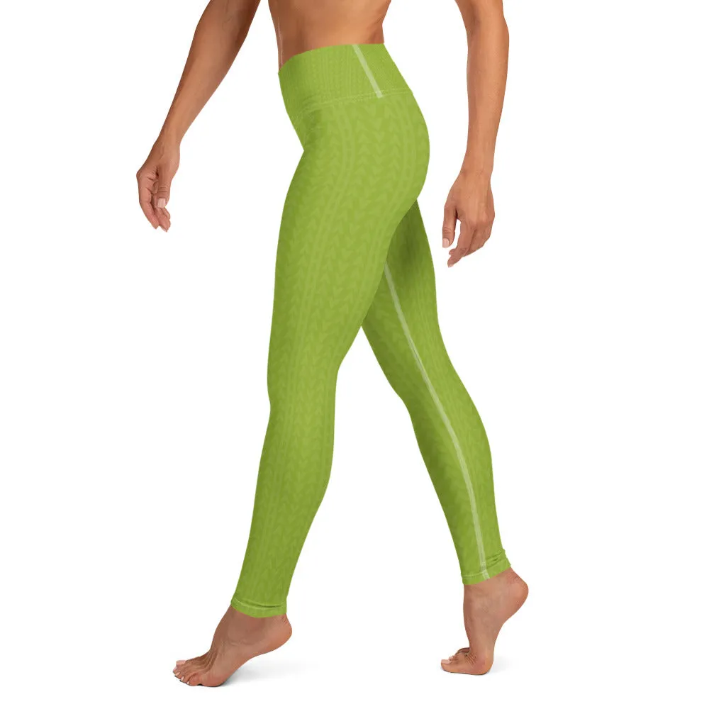 Guava Green High Waist Leggings