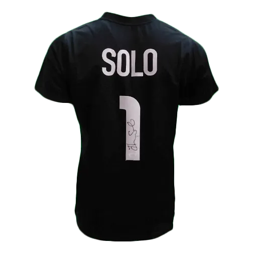 Hope Solo Autographed USA Soccer Jersey Black (JSA)