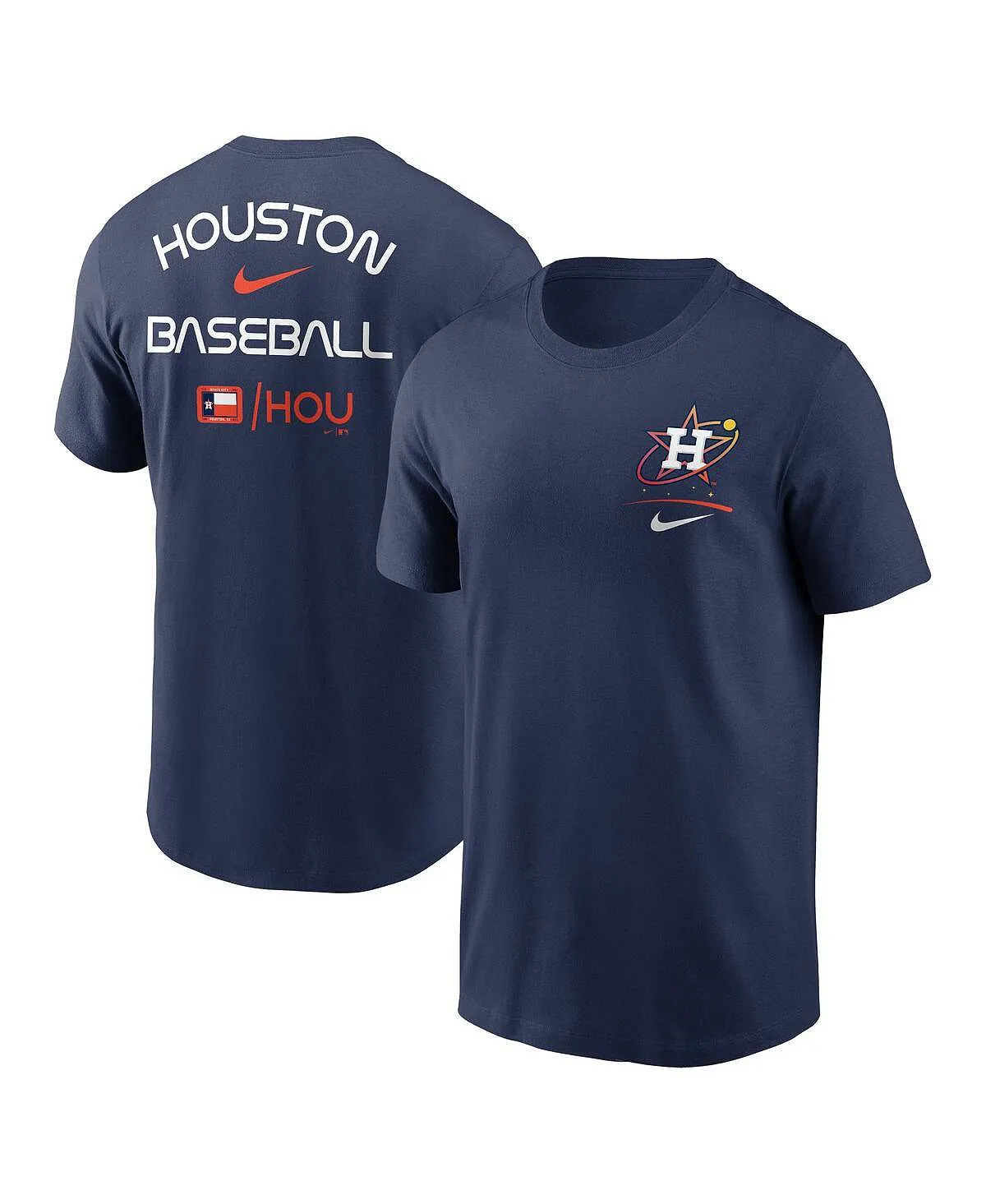 Houston Astros City Connect 2-Hit Nike Men's Navy T-Shirt