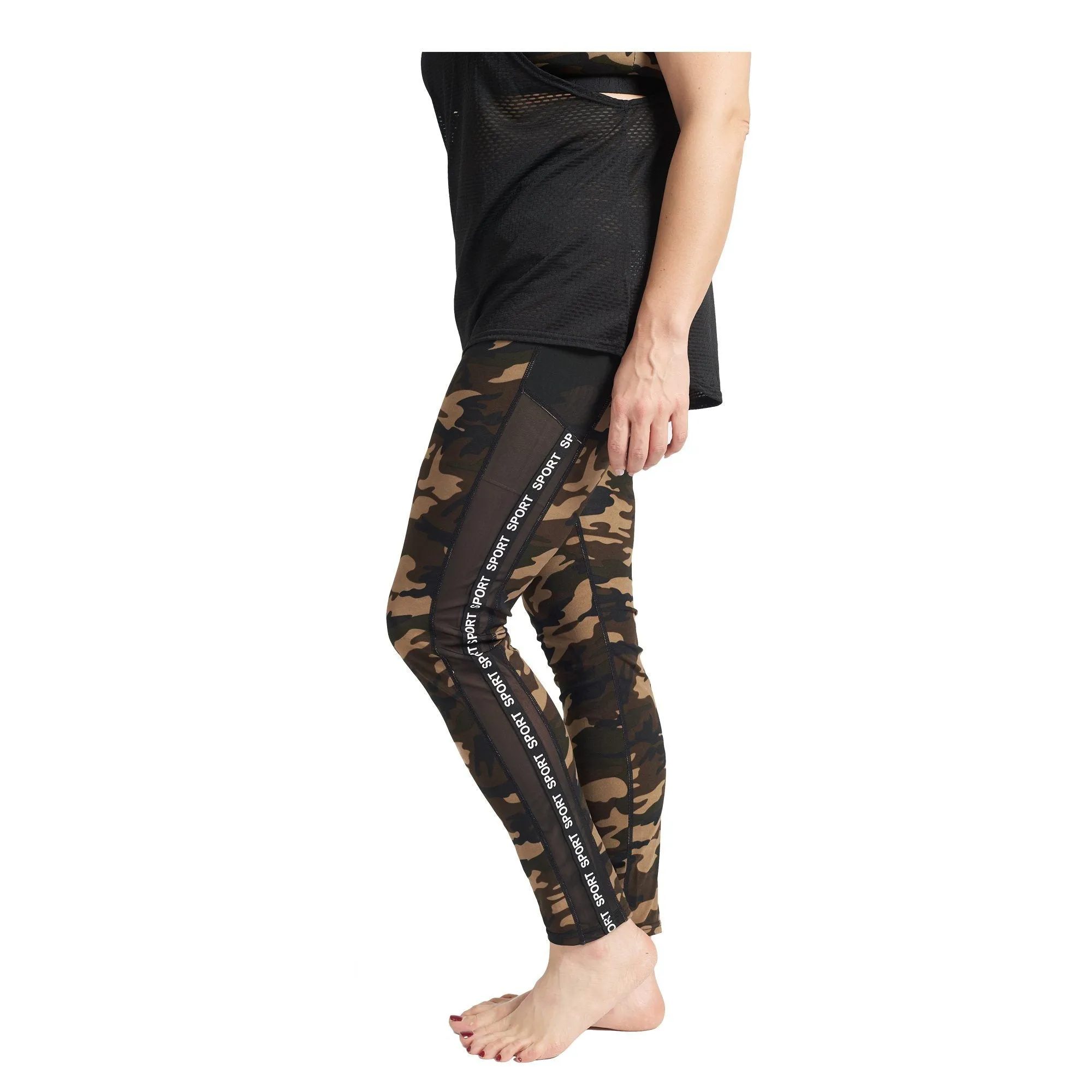 Khaki Camo Leggings