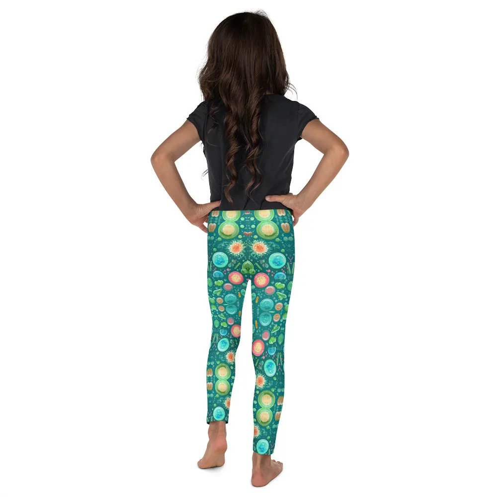 Kid's Leggings Tiny Green Buddies