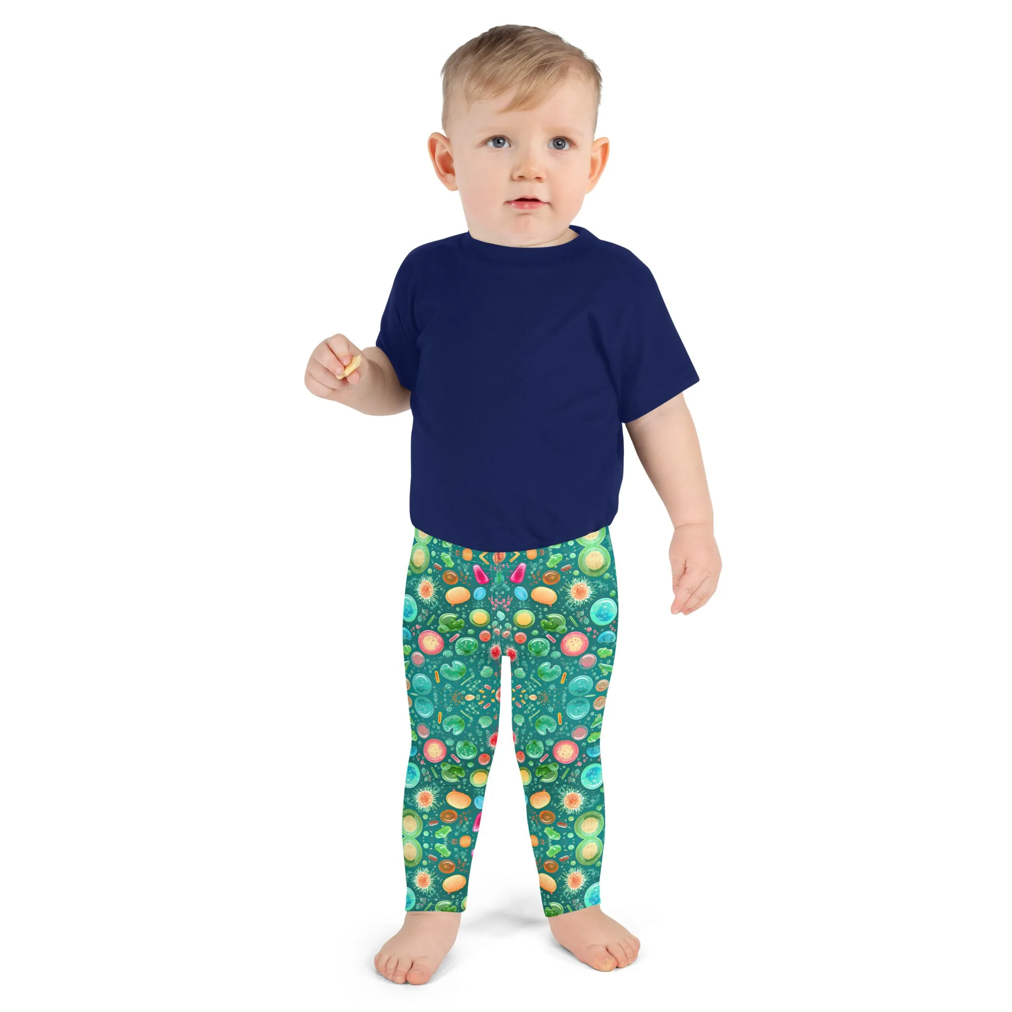 Kid's Leggings Tiny Green Buddies