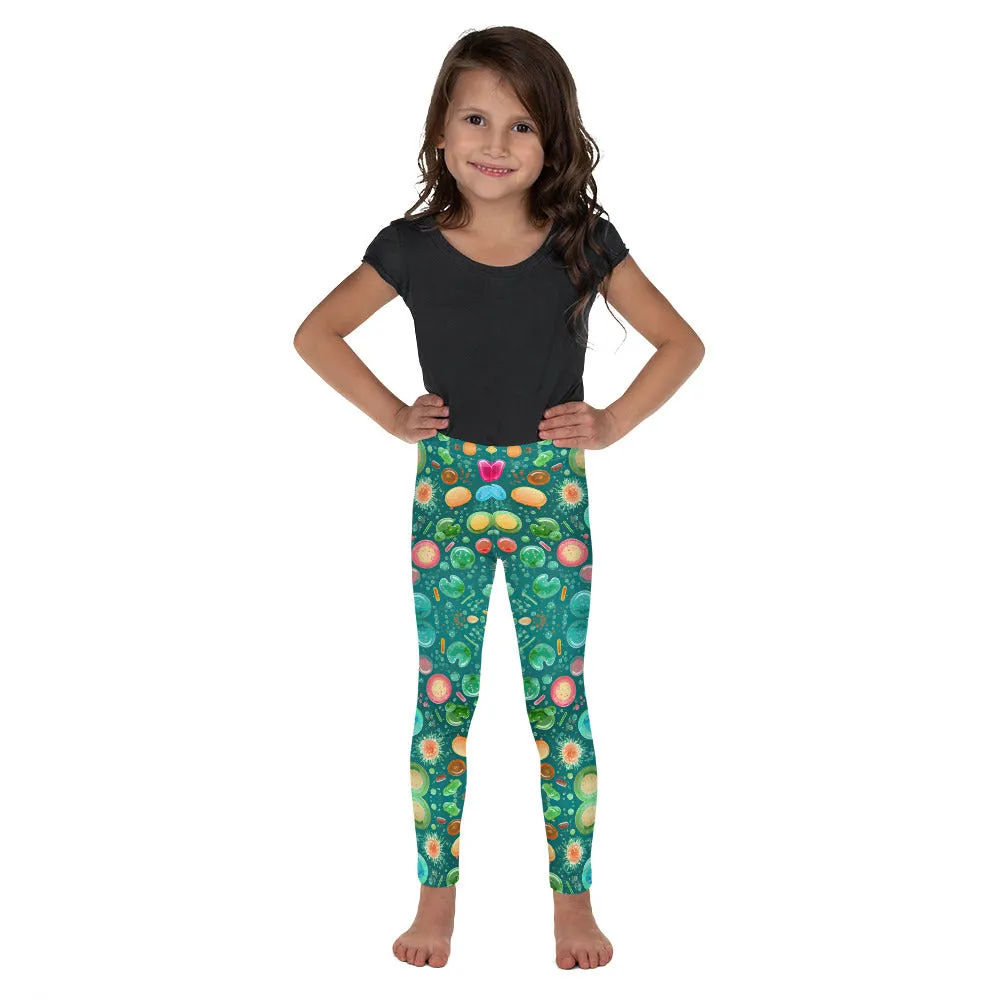 Kid's Leggings Tiny Green Buddies