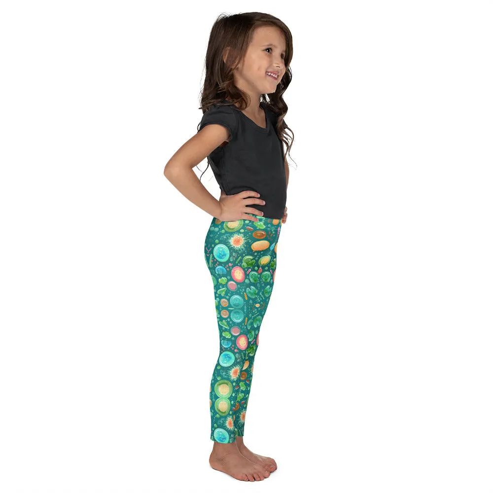 Kid's Leggings Tiny Green Buddies