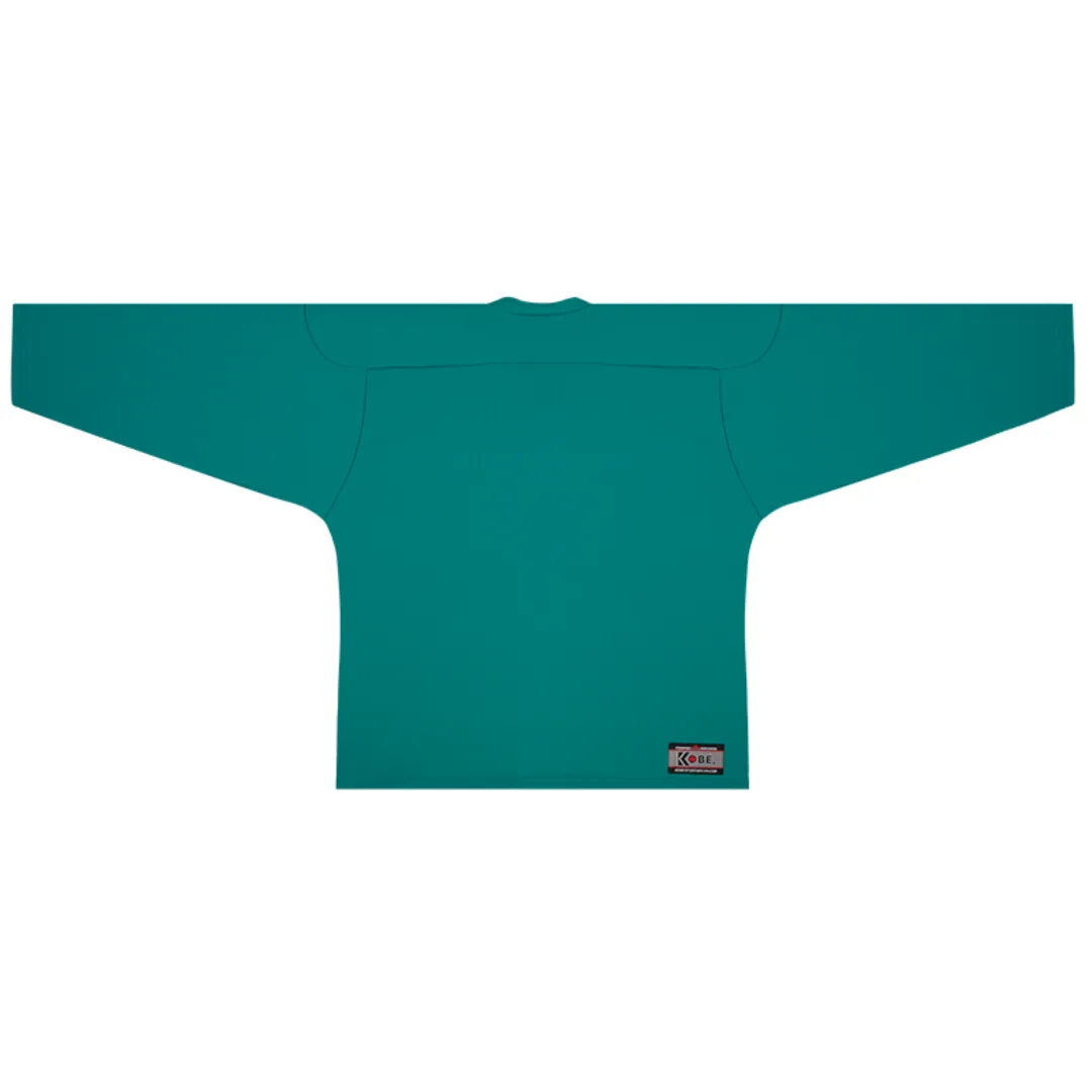 Kobe 5400 Teal Mid Weight Pro Knit Practice Hockey Jersey