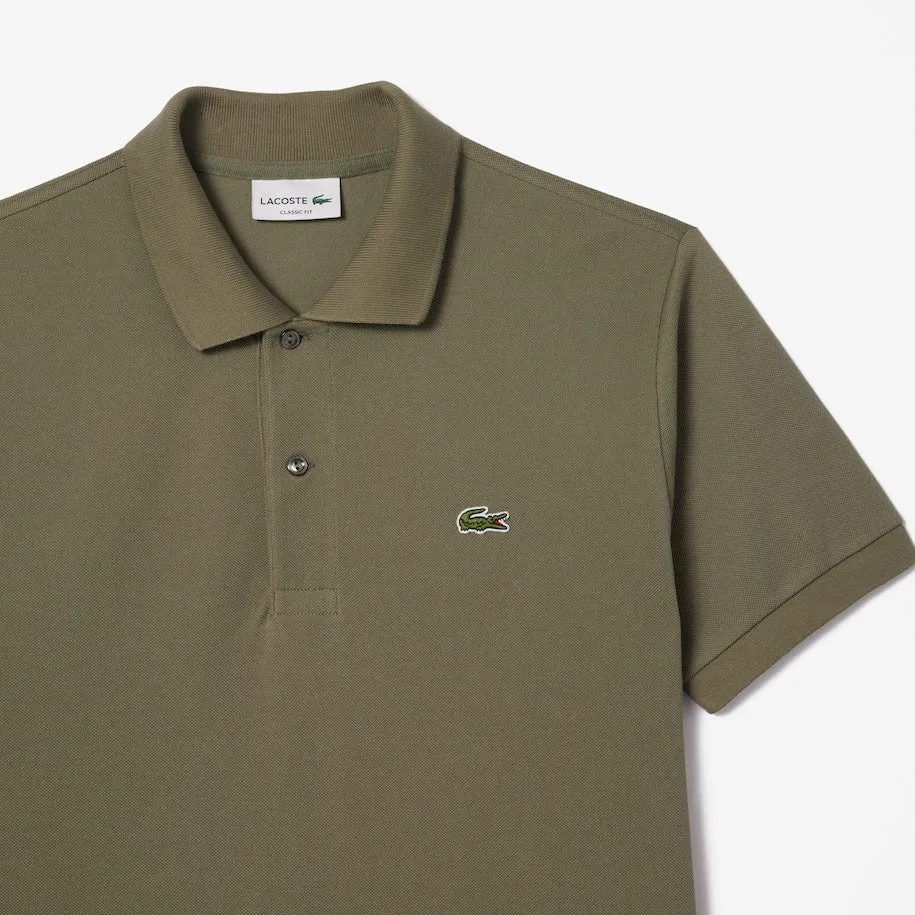 LACOSTE - POLO CLUB SHIRT Men’s - KHAKI GREEN-316