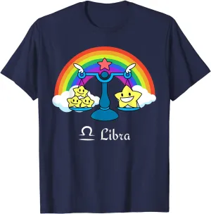 Libra Horoscope LGBT Shirt, Zodiac Astrology Gay T Shirts, Lesbian Pride T-Shirt