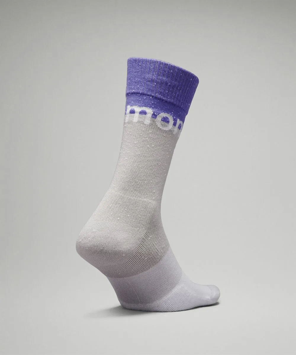 Lululemon Men's Daily Stride Comfort Crew Socks, Lavender