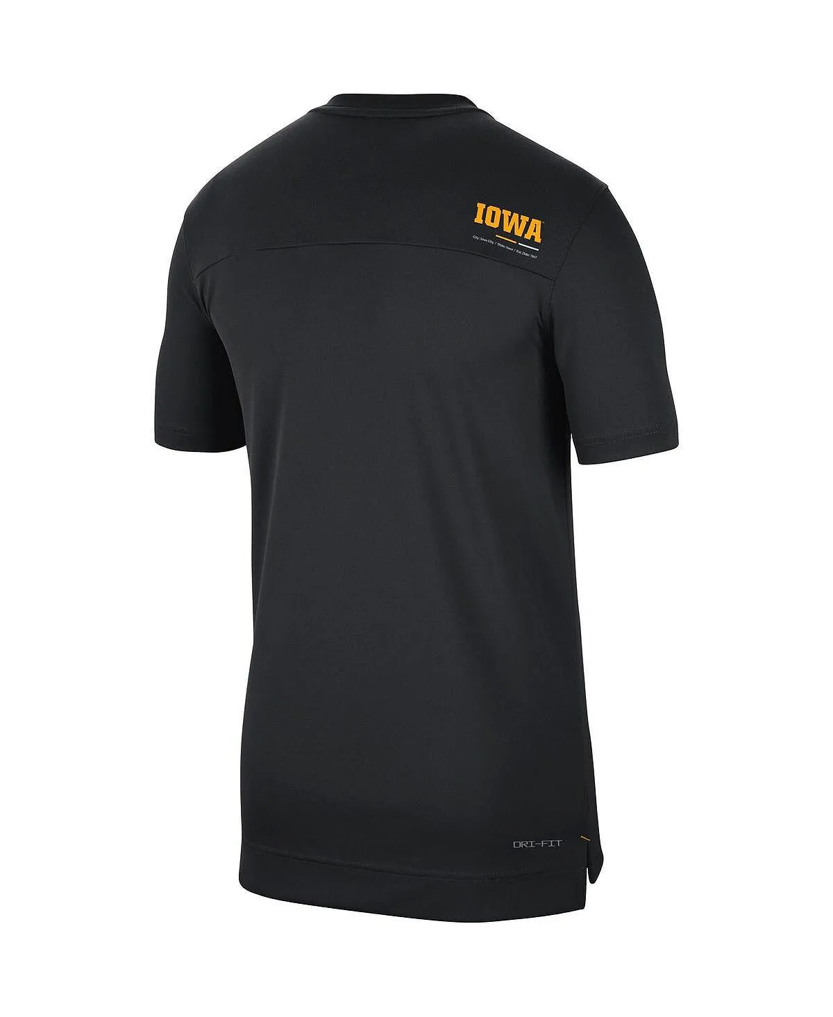 Men's iowa hawkeyes coach uv performance Nike T-shirt, black