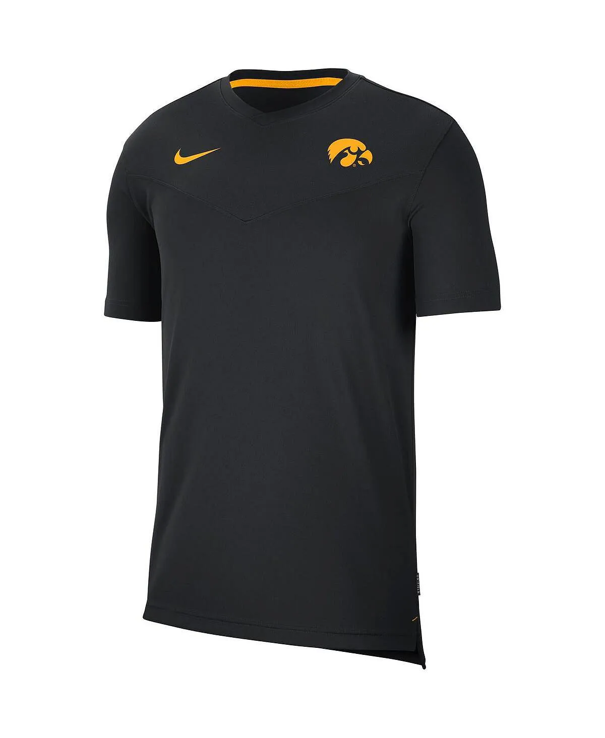 Men's iowa hawkeyes coach uv performance Nike T-shirt, black