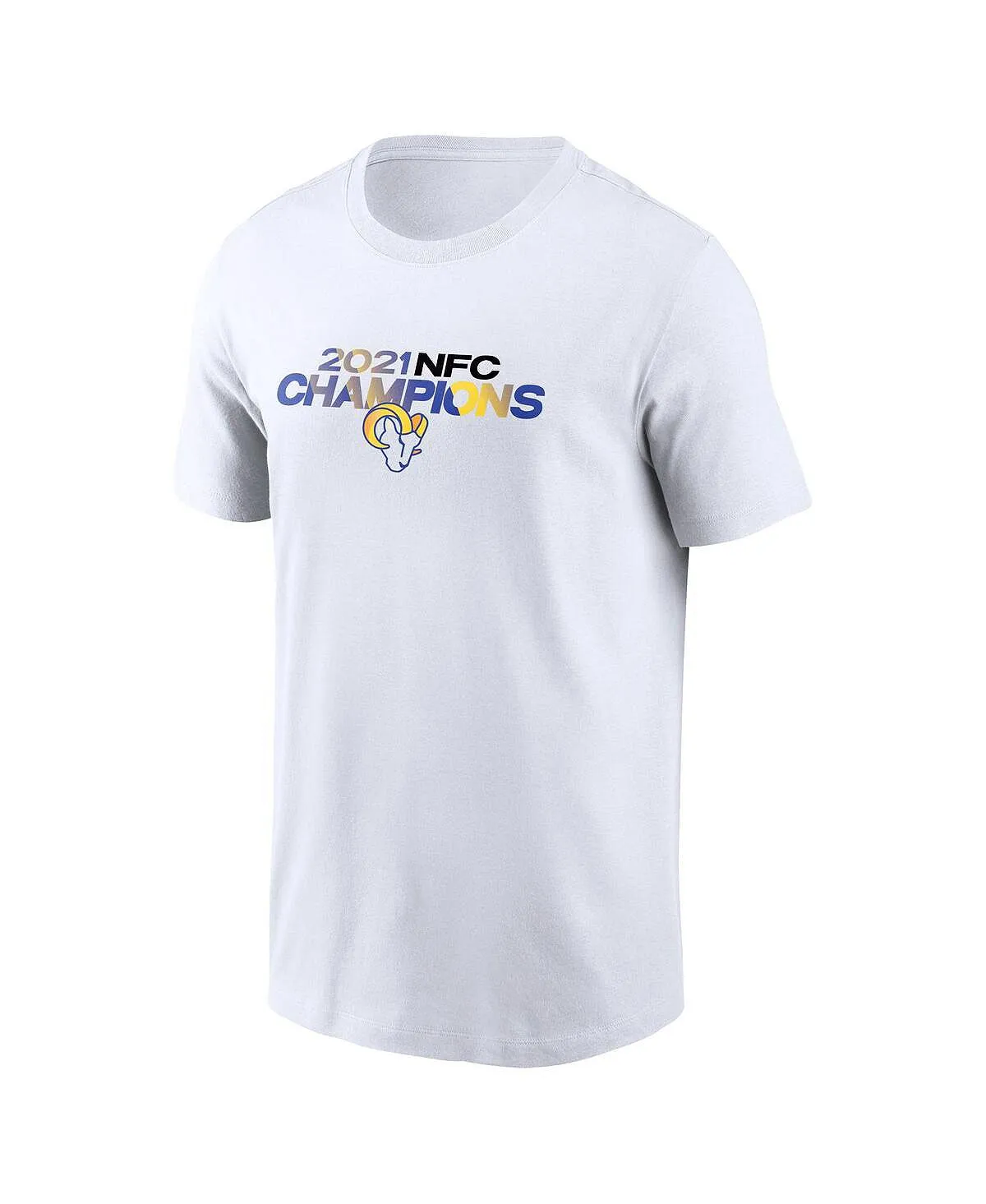 Men's Los Angeles Rams 2021 NFC Champions Roster Nike White T-Shirt, White