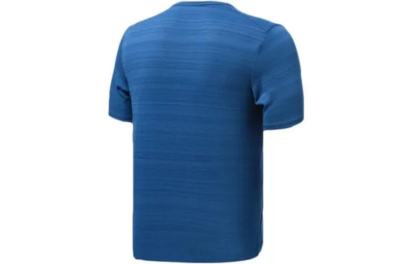 Men's Nike Dri-fit Miler Solid Color Logo Luminous Crew Neck Running Short Sleeve Blue T-Shirt, Blue