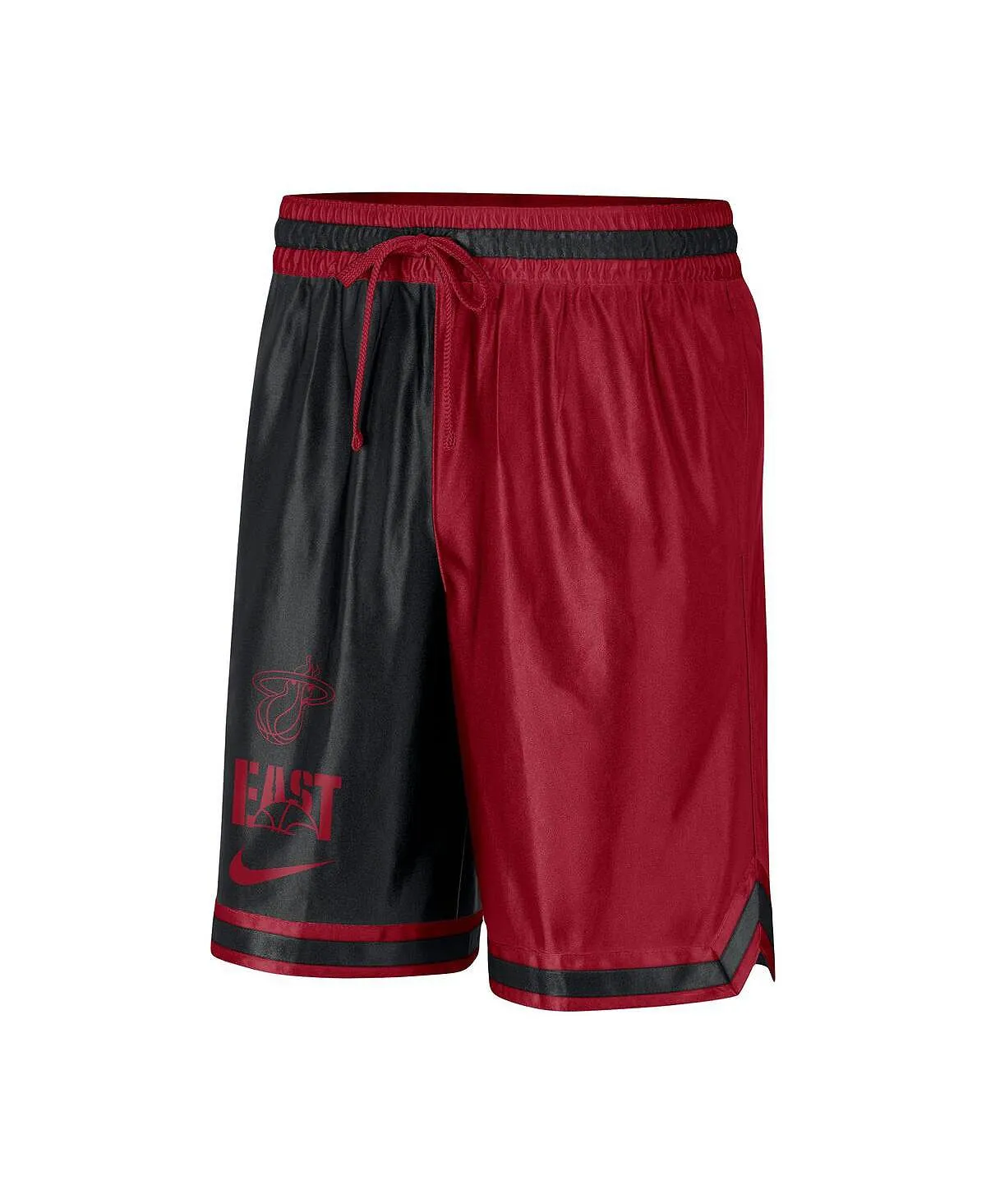 Miami Heat Courtside Versus Force Split DNA Performance Nike Men's Red/Black Shorts