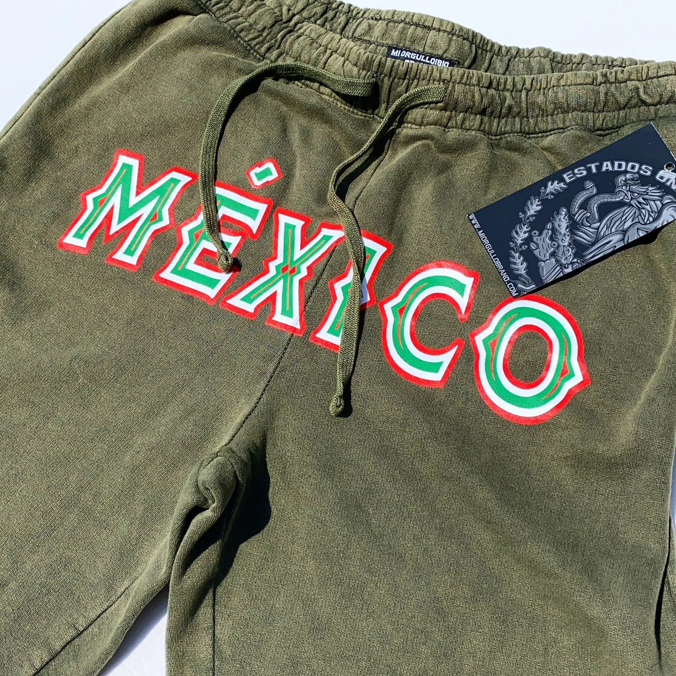 MÉXICO OLIVE VINTAGE SHORTS