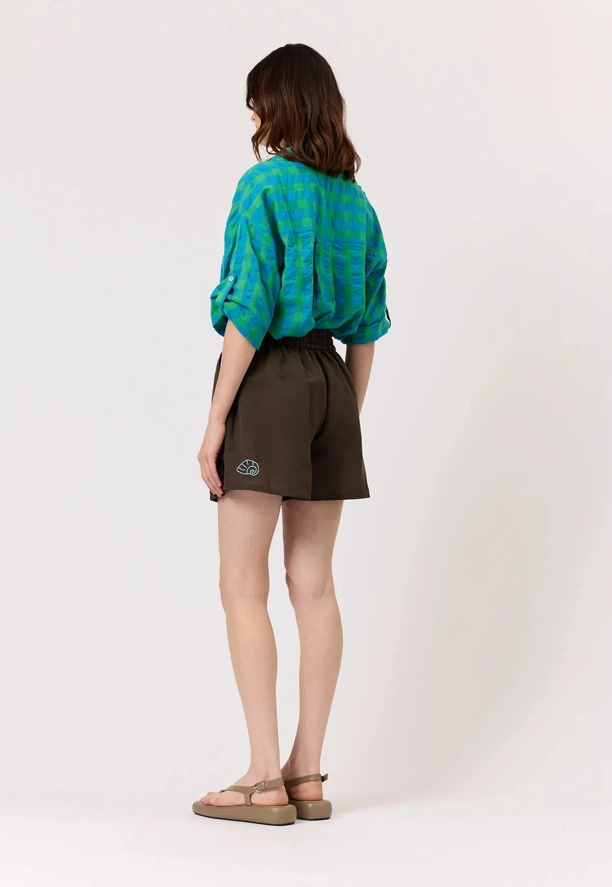 Nancybird Iris Short in Embroidered Shell