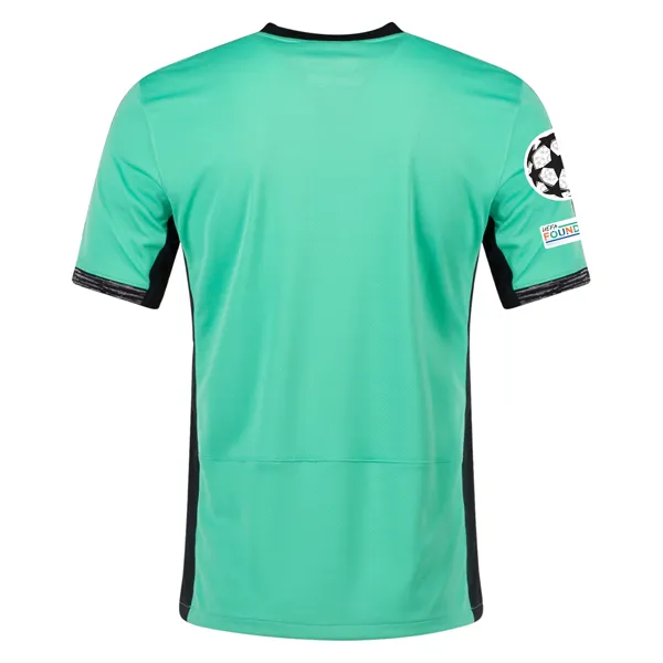 Nike Atletico Madrid Third Jersey w/ Champions League Patches 23/24 (Spring Green/Black)