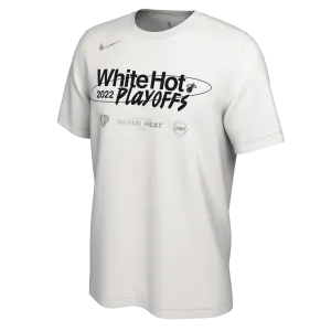 Nike Miami HEAT White Hot 2022 NBA Playoffs Mantra Tee